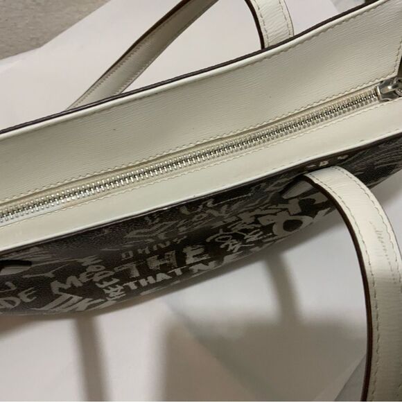 DKNY Bryant Medium Tote Graffiti purse handbag - Picture 6 of 14